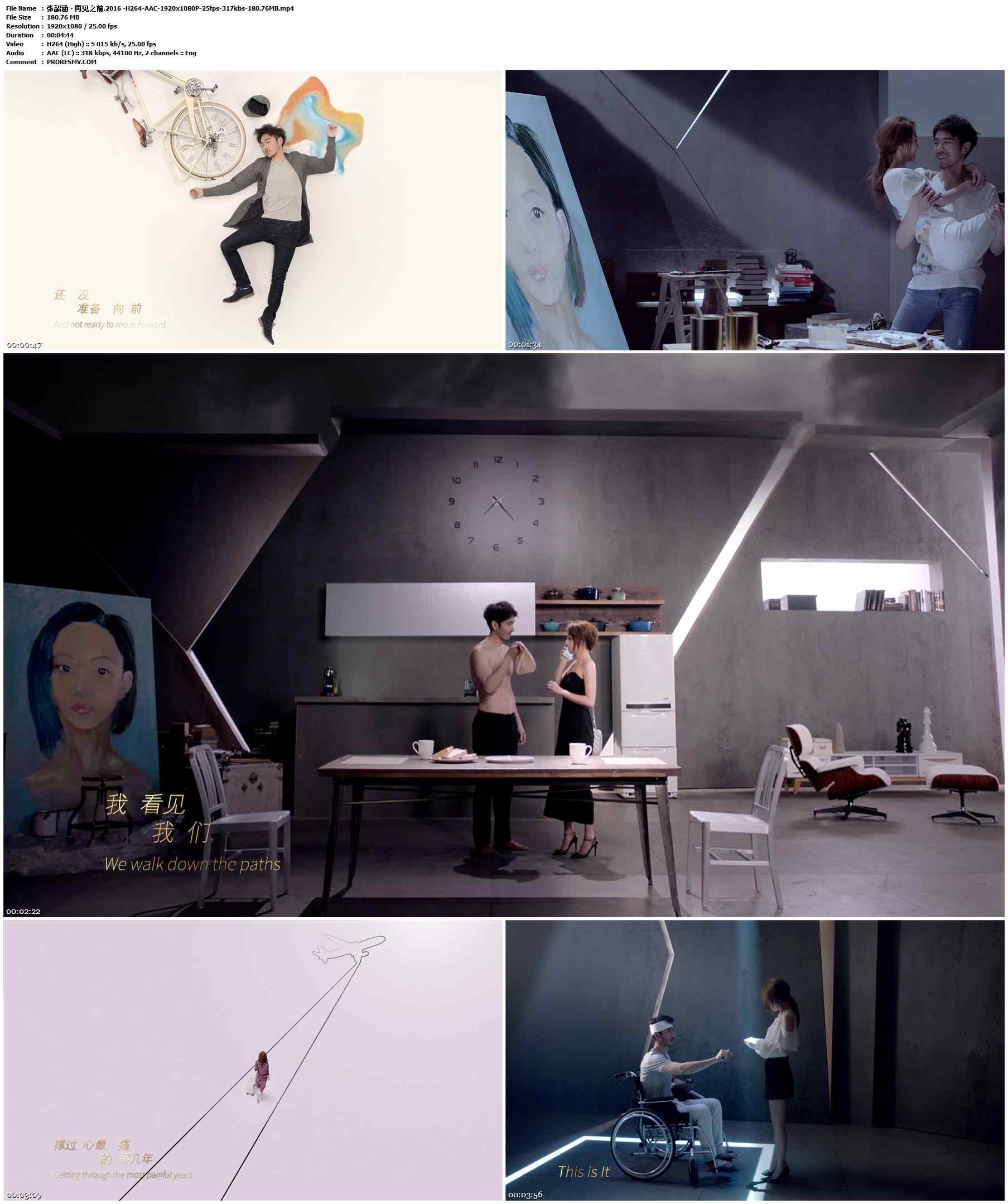 张韶涵 - 再见之前.2016-H264-AAC-1920x1080P-25fps-317kbs-180.76MB官方MV_高清MV